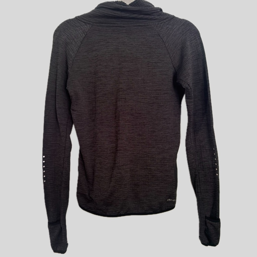 Nike Running Dark Gray Thermal Turtleneck Pullover Dri-Fit - Picture 2 of 3